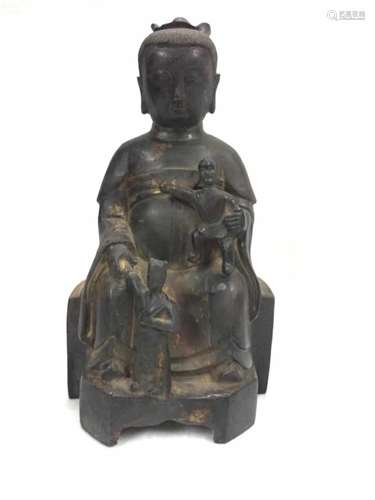 A LATE QING DYNASTY BUDDHA STATUE