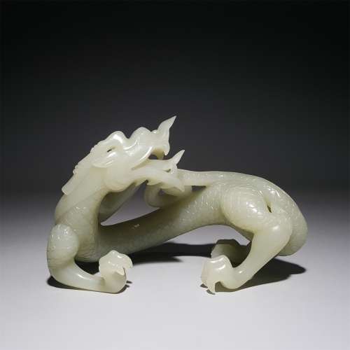 A HETIAN JADE DRAGON