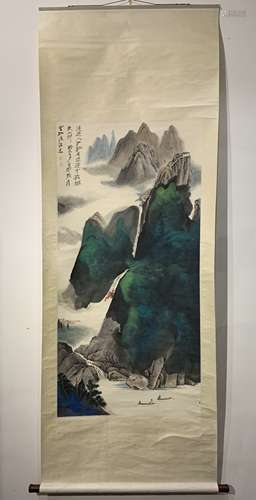 ZHANG DAQIAN PAPER PAINTING - 