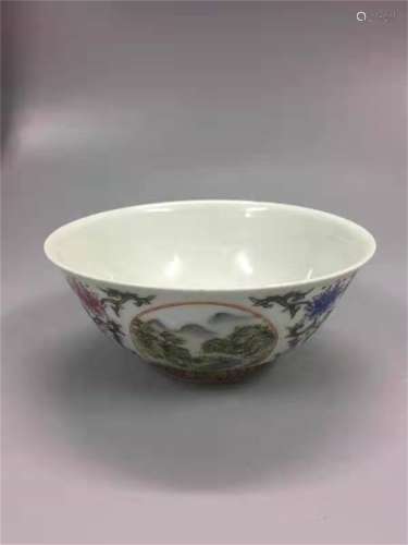 A QING DYNASTY QIANLONG FAMILLE ROSE CUP