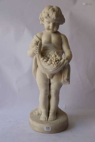 D’après GAUTIER Gérard (1723/1795). Sculpture en marbre de C...