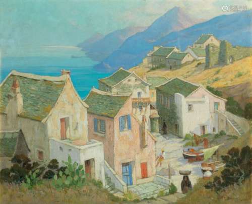 Georges Albert E. BELNET (1876 - c.1922) Paysage vers le Cap...