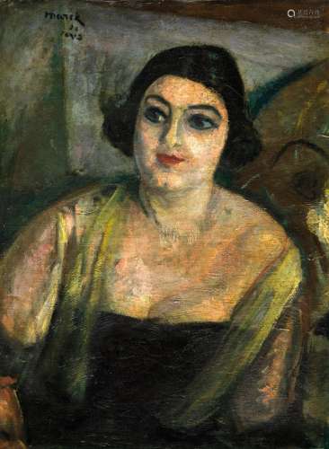 Marek SZWARC (1892 - 1958) Portrait de femme Huile sur toile...