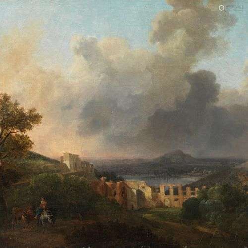 Nicolas-Antoine TAUNAY (Paris, 1755-1830) Paysage italianisa...
