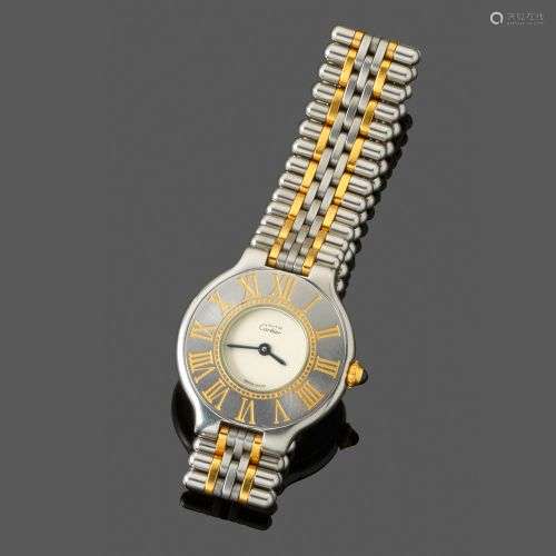 Must de CARTIER. Montre bracelet de dame Modèle 