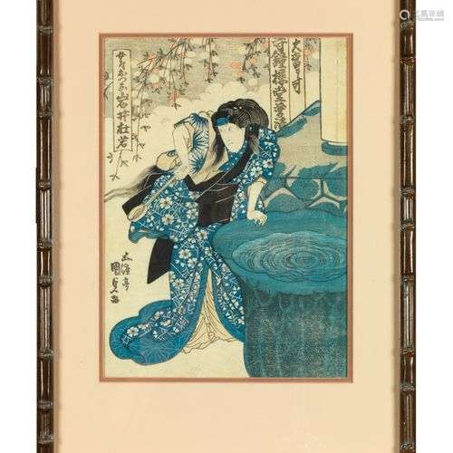 Toyokuni III, Kunisada I et Sadami Japon, XIXe siècle Oban t...