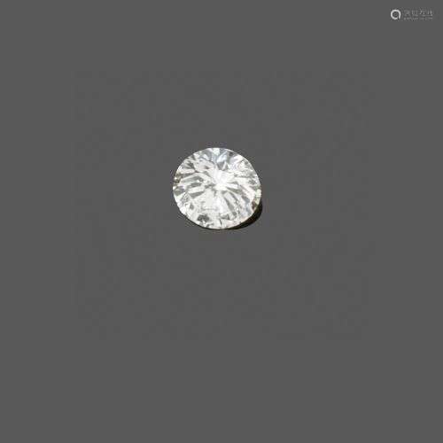 Diamant taille brillant Poids : 1,04 carat. Attestation de l...