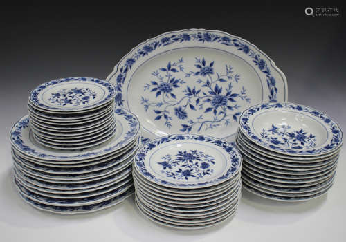 A Symco China Blue Chatham pattern part service, including d...