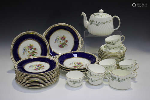 A Minton Greenwich part service, comprising teapot and cover...
