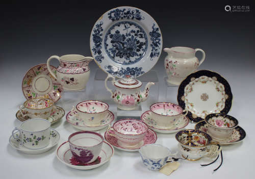 A small group of decorative ceramics, including a pearlware ...