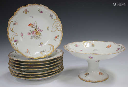 A Limoges porcelain part dessert service, early 20th century...