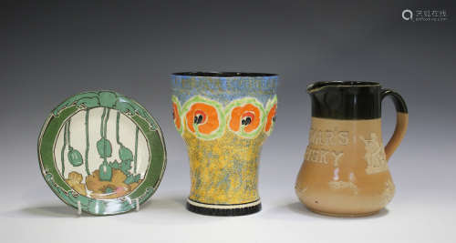 A small group of decorative ceramics, including a Clarice Cl...