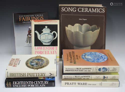 A group of reference books relating to ceramics, including '...