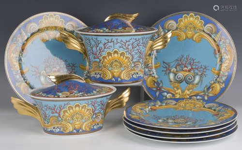 A Rosenthal 'Les Trésors de la Mer' pattern part tea and din...
