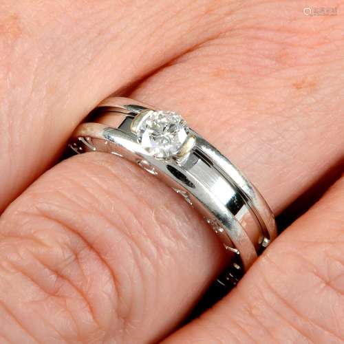 A brilliant-cut diamond single-stone 'B.Zero1' ring,