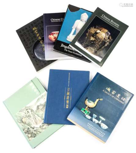 A group of seven reference books on Chinese ceramics and arc...
