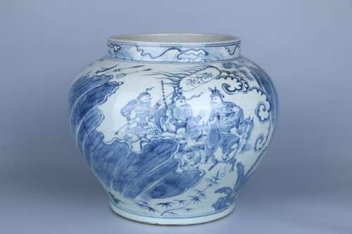 Blue-and-white Pot