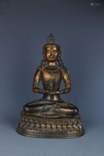 Gilt Copper Buddha