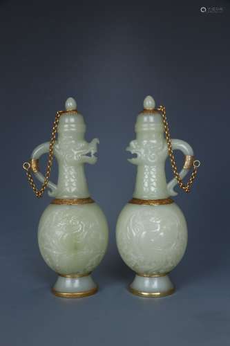 Hetian Jade Vases