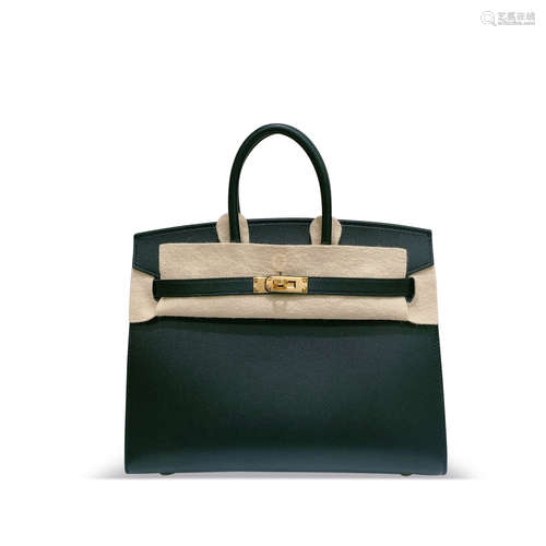 Hermers 黑色Birkin25 金扣 madame