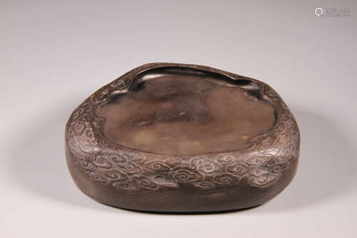 A Carved Cloud Pattern  Inkstone