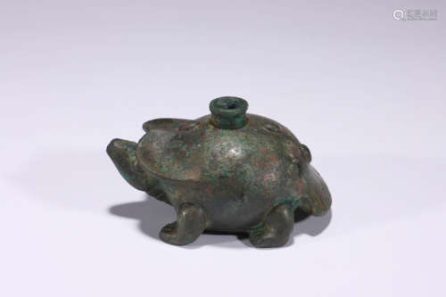 A Chinese Bronze Turtle Shape Ornament