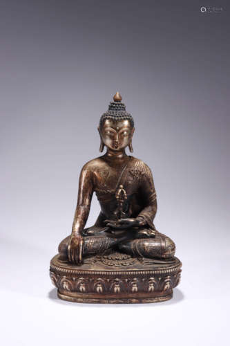 A Gilt Bronze Buddha Figure Statue