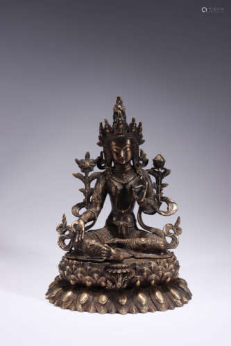 A Bronze Buddha Figure Statue