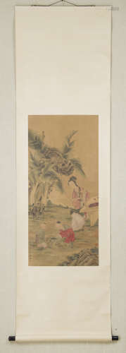 A Chinese Character Painting, Qiu Ying Mark