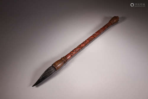 A Carved Character Bamboo Pen