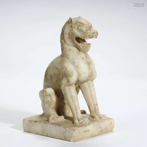 NORTHERN WEI DYNASTY,MARBLE CARVED LION