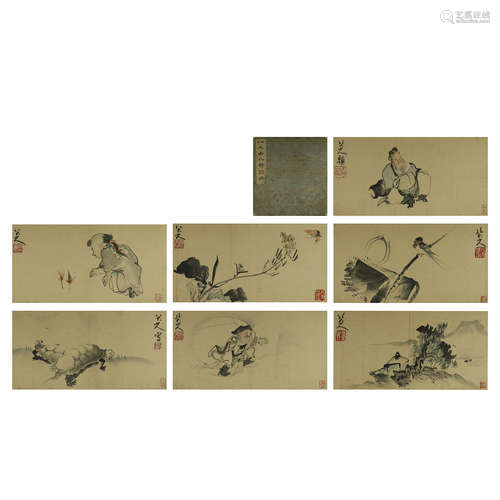 BA DASHANREN,CHINESE PAINTING AND CALLIGRAPHY ALBUM