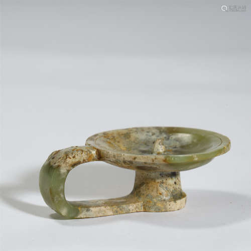 WARRING STATES PERIOD OF CHINA,JADE OIL LAMP