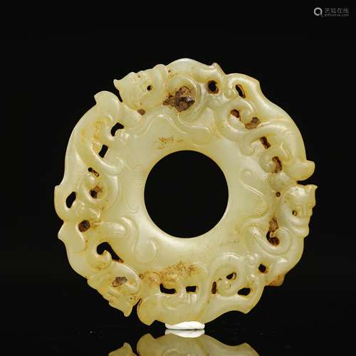 ANCIENT CHINESE,HETIAN JADE PENDANT