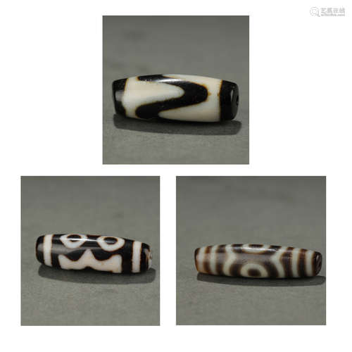 TIBETAN DZI BEADS,QING DYNASTY