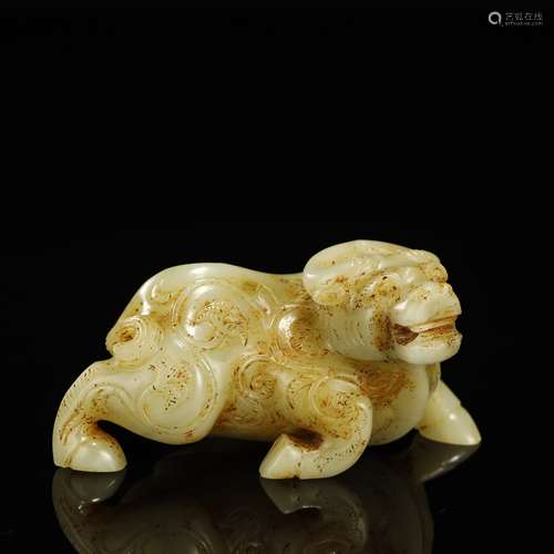 ANCIENT CHINESE,HETIAN JADE CARVED 