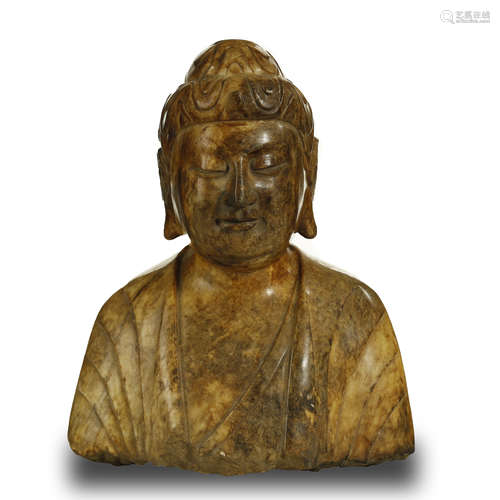 ANCIENT CHINESE,STONE CARVING BUDDHA HEAD