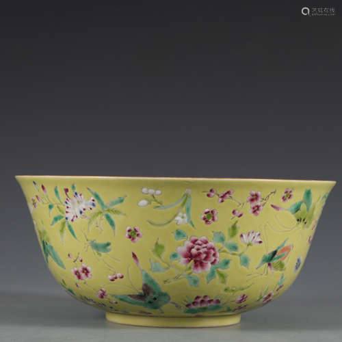 FAMILLE-ROSE BOWL,QING DYNASTY