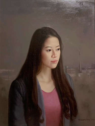范学贤《少女肖像》