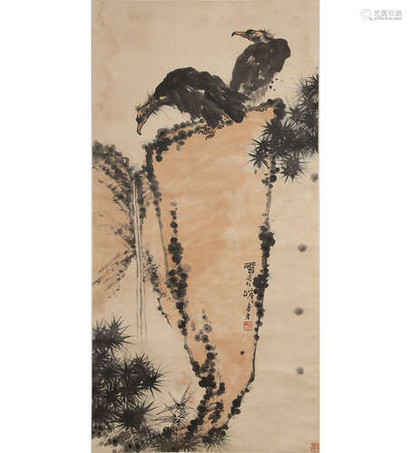 CHINESE PAINTING AND CALLIGRAPHY BY PAN TIANSHOU