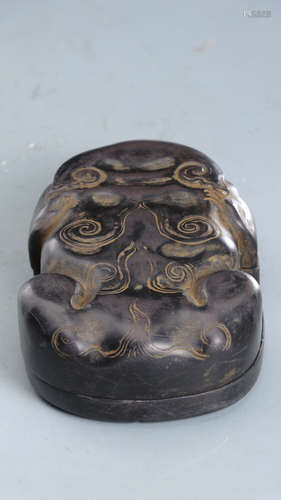 CHINESE QING DYNASTY ANIMAL INKSTONE