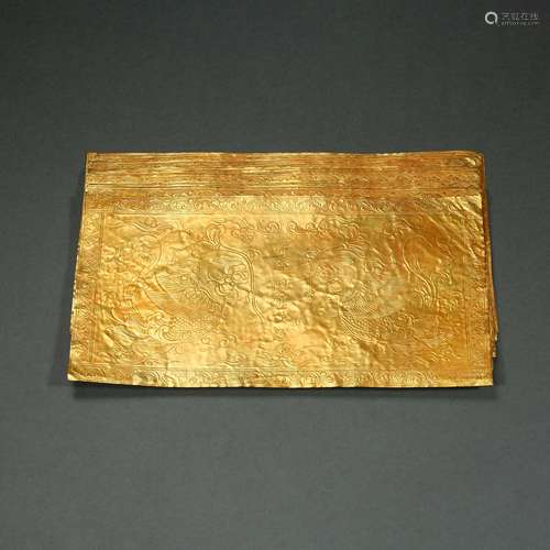 CHINESE LIAO DYNASTY GOLD BOOK