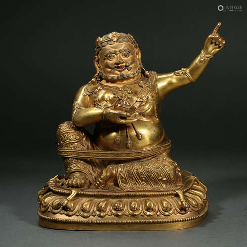 CHINESE MING DYNASTY BRONZE GILT GREAT ACHIEVEMENTS OF THE V...