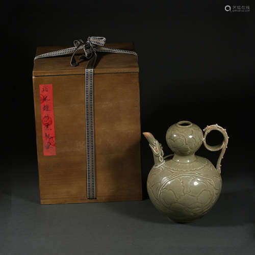 YAOZHOU WARE PORTABLE POT, NORTHERN SONG DYNASTY, CHINA