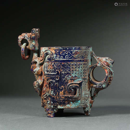 CHINESE GLASS CUP, HAN DYNASTY