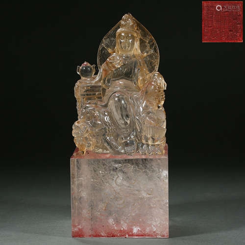 CHINESE CRYSTAL SEAL, QING DYNASTY