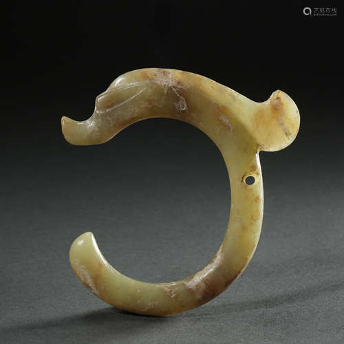 HETIAN JADE C DRAGON, HONGSHAN CULTURE, CHINA