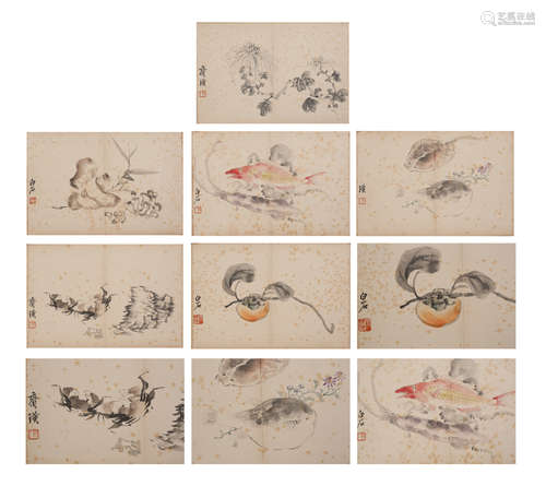 CHINESE PAINTING AND CALLIGRAPHY BY QI BAISHI