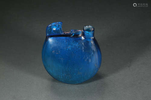 CHINESE GLAZED SKIN POT FROM LIAO DYNASTY