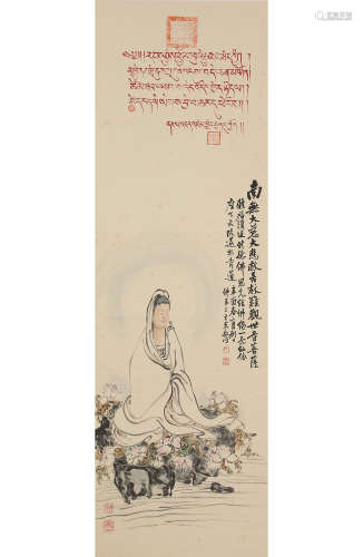 CHINESE PAINTING AND CALLIGRAPHY BY WANG YITING